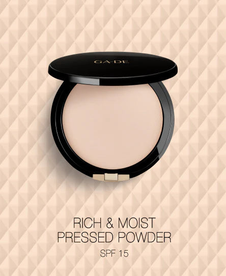 GADE Rich & Moist Long-Lasting Pressed Powder 12 Ideal Beige KP image 1
